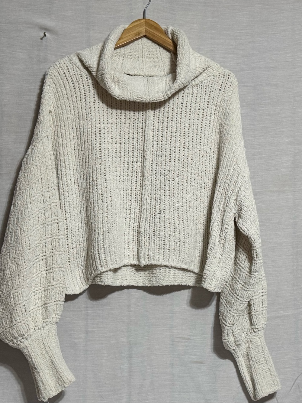 Free People Be Yours Pullover Sweater XS Vanilla Bean NWOT